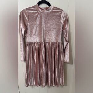 Wonder Nation Shimmering Pink Velvet Dress